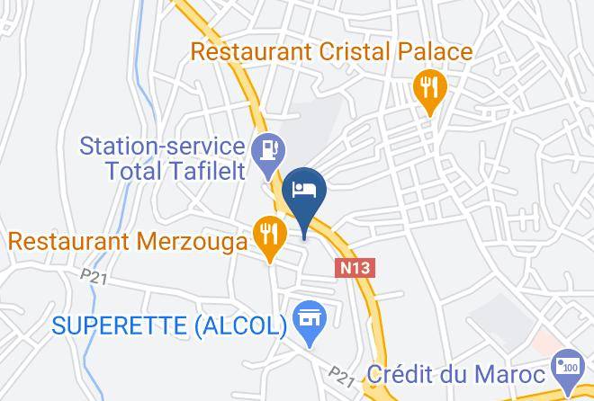 Meknes Tafilalet - Hotel Restaurant Ali Maps