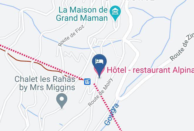 Sierre - Hotel Restaurant Alpina Maps