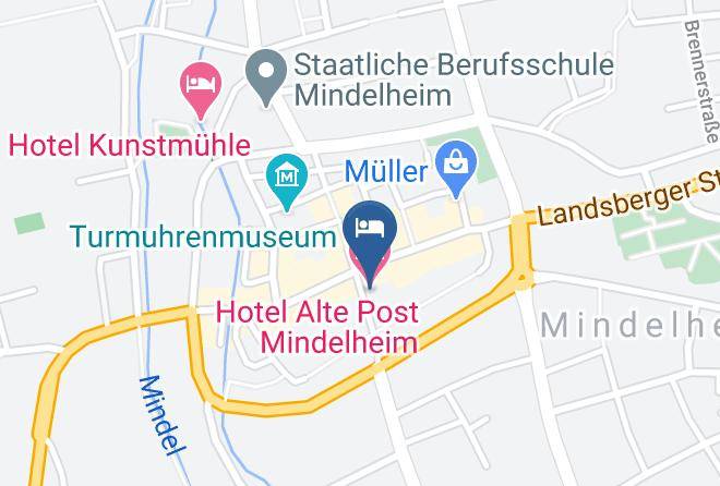 Unterallgau - Hotel Alte Post Mindelheim Maps