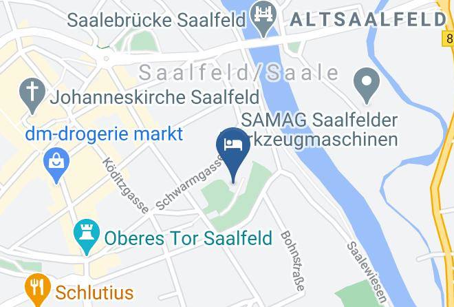 Hotel & Restaurant Am Hohen Schwarm In Saalfeld Thuringen Map