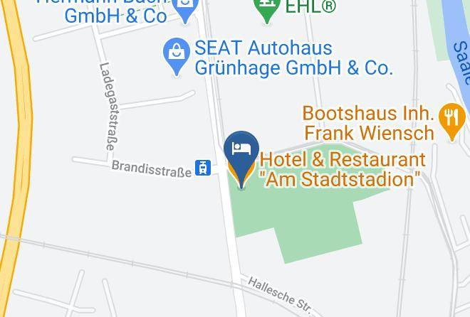 Saalekreis - Hotel & Restaurant Am Stadtstadion Maps