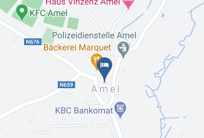 Liege - Hotel Restaurant Amel Mitte Maps