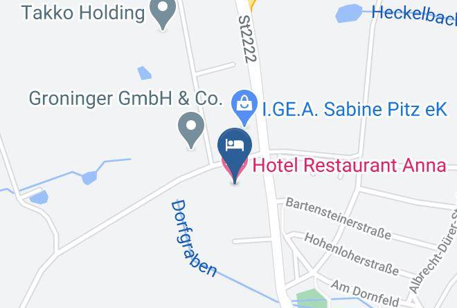 Ansbach - Hotel Restaurant Anna Maps