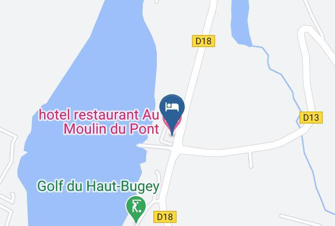 Ain - Hotel Restaurant Au Moulin Du Pont Maps