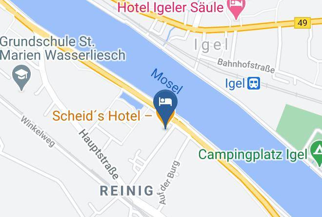 Trier Saarburg - Hotel Restaurant Backerei Und Cafe Hubert Scheid Sen Maps