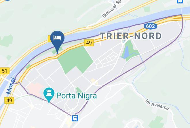 Treves - Hotel Restaurant Balkan Trier Maps