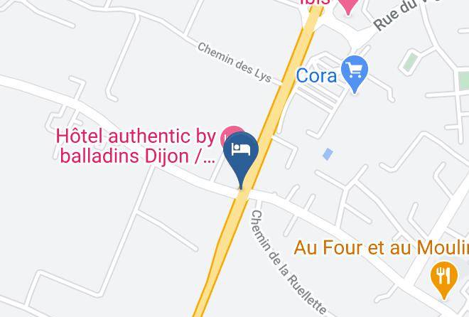 Cote D Or - Hotel Restaurant Balladins Maps