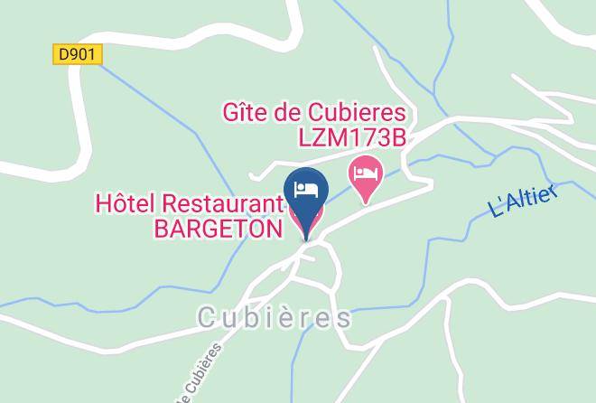 Lozere - Hotel Restaurant Bargeton Maps