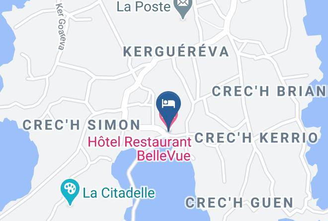 Cotes D Armor - Hotel Restaurant Bellevue Maps