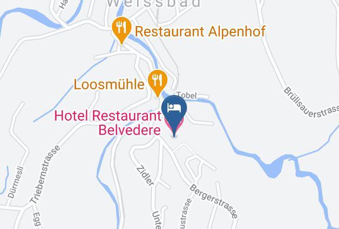 Hotel Restaurant Belvedere Map
