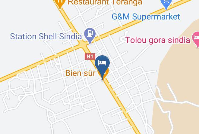 Mbour - Hotel Restaurant Bien Sur Maps