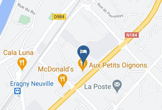 Val D Oise - Hotel Restaurant Bleu France Eragny Cergy Maps