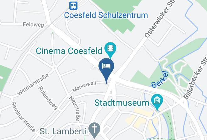 Coesfeld - Hotel Restaurant Burghof Maps