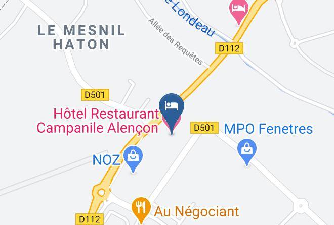 Orne - Hotel Restaurant Campanile Alencon Maps