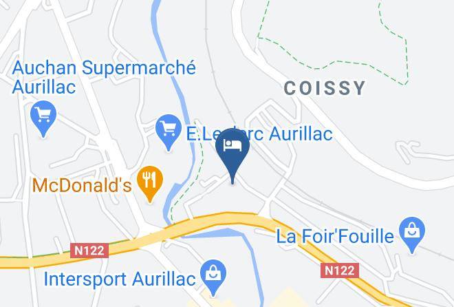 Cantal - Hotel Restaurant Campanile Aurillac Maps