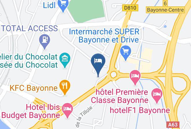 Pyrenees Atlantiques - Hotel Restaurant Campanile Bayonne Maps