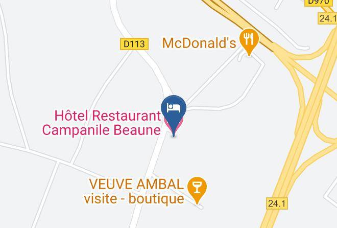 Cote D Or - Hotel Restaurant Campanile Beaune Maps