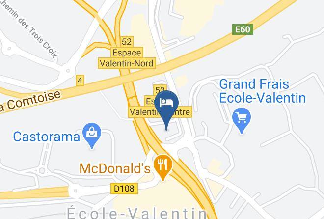 Hotel Restaurant Campanile Besancon Ecole Valentin Map