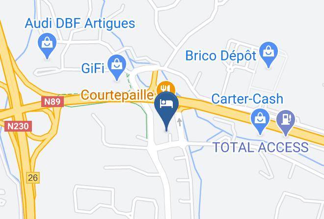 Gironde - Hotel Restaurant Campanile Bordeaux Artigues Maps