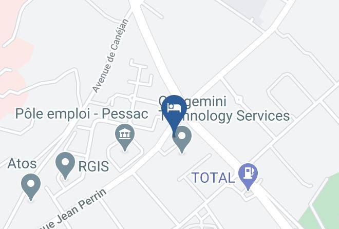 Hotel Restaurant Campanile Bordeaux Sud Pessac Map