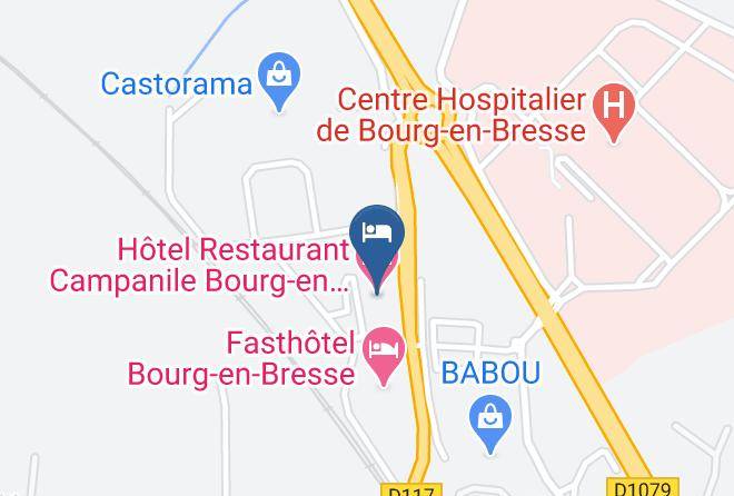 Ain - Hotel Restaurant Campanile Bourg En Bresse Viriat Maps