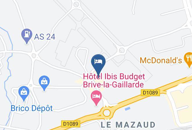 Correze - Hotel Campanile Brive La Gaillarde Ouest Maps