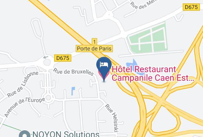 Calvados - Hotel Restaurant Campanile Caen Est Mondeville Maps