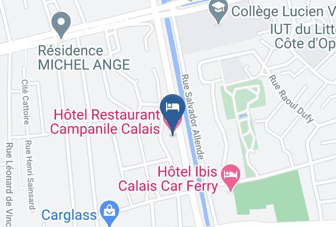 Hotel Restaurant Campanile Calais Map