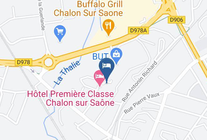 Saone Et Loire - Hotel Restaurant Campanile Chalon Sur Saone Maps