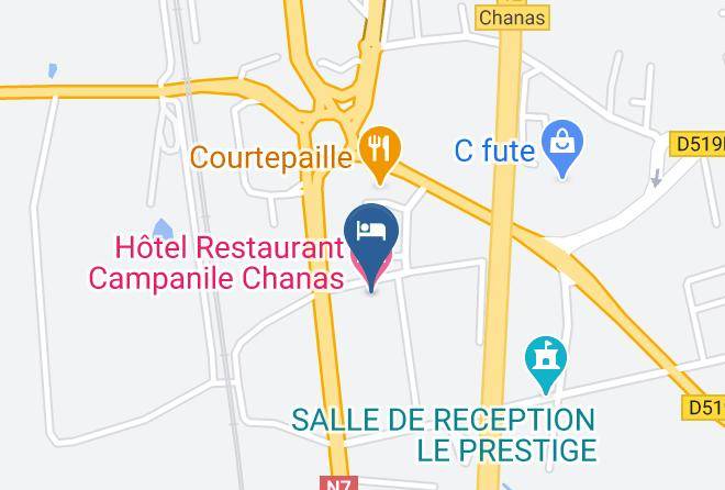 Isere - Hotel Restaurant Campanile Chanas Maps