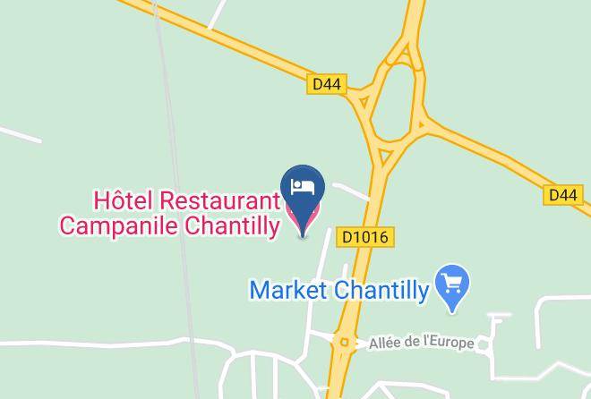 Oise - Hotel Restaurant Campanile Chantilly Maps