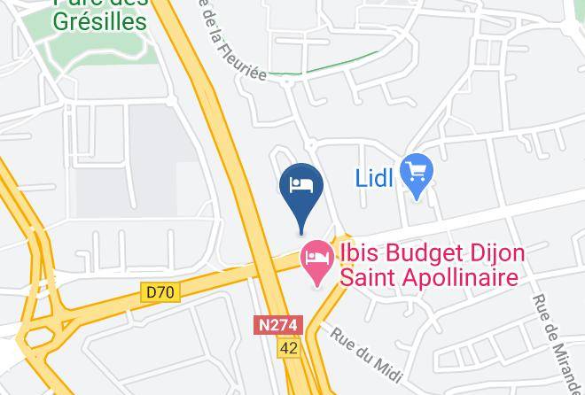 Cote D Or - Hotel Restaurant Campanile Dijon Est Saint Apollinaire Maps