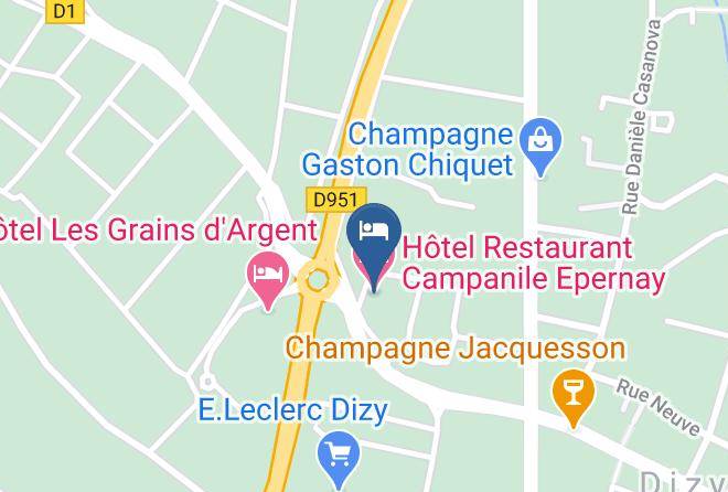 Marne - Hotel Restaurant Campanile Epernay Maps