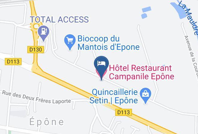 Yvelines - Hotel Restaurant Campanile Epone Maps