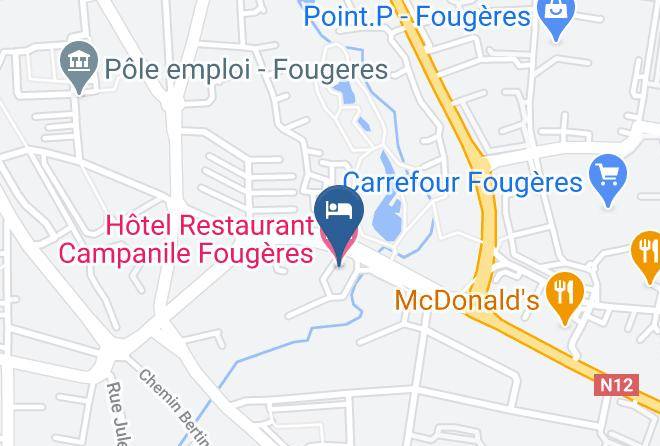 Ille Et Vilaine - Hotel Restaurant Campanile Fougeres Maps