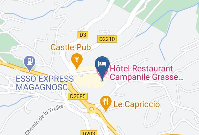 Maritime Alps - Hotel Restaurant Campanile Grasse Chateauneuf Maps