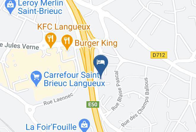 Cotes D Armor - Hotel Restaurant Campanile Langueux Maps
