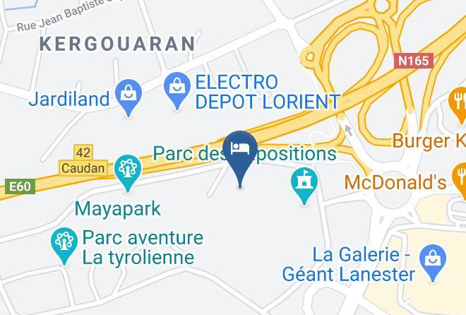 Morbihan - Hotel Restaurant Campanile Lorient Maps