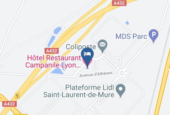 Rhone - Hotel Restaurant Campanile Lyon Aeroport Maps