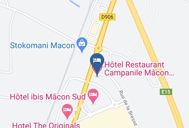 Saone Et Loire - Hotel Restaurant Campanile Macon Chaintre Maps