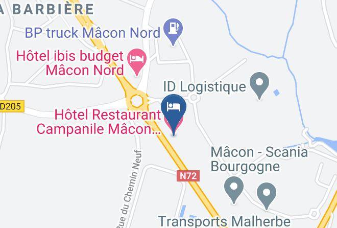 Saone Et Loire - Hotel Campanile Macon Sud Chaintre Maps
