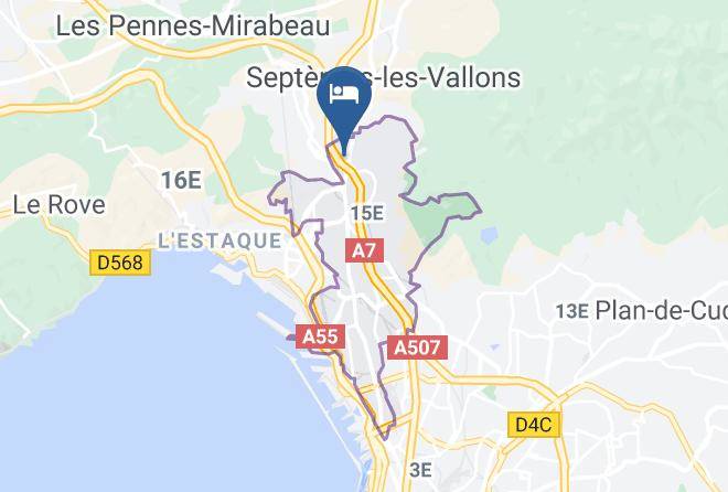 Bouches Du Rhone - Hotel Restaurant Campanile Marseille Saint Antoine Maps