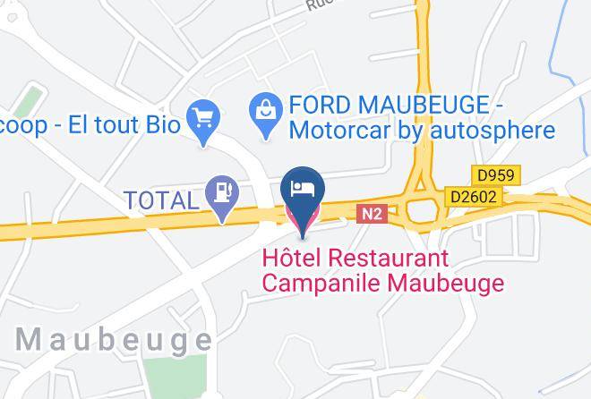 Nord - Hotel Restaurant Campanile Maubeuge Maps