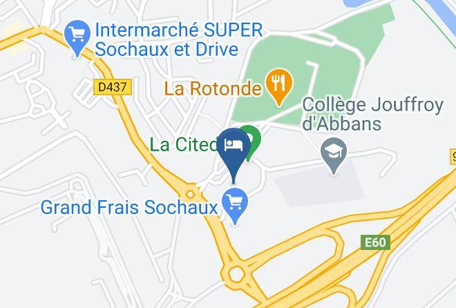 Doubs - Hotel Restaurant Campanile Monbeliard Maps