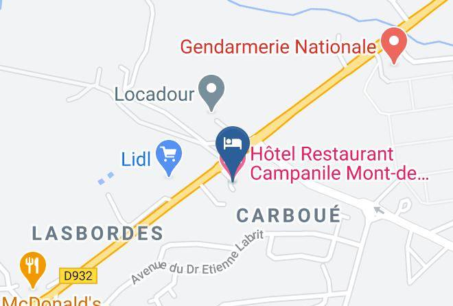 Landes - Hotel Restaurant Campanile Mont De Marsan Maps
