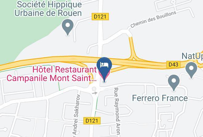 Seine Maritime - Hotel Restaurant Campanile Mont Saint Aignan Maps