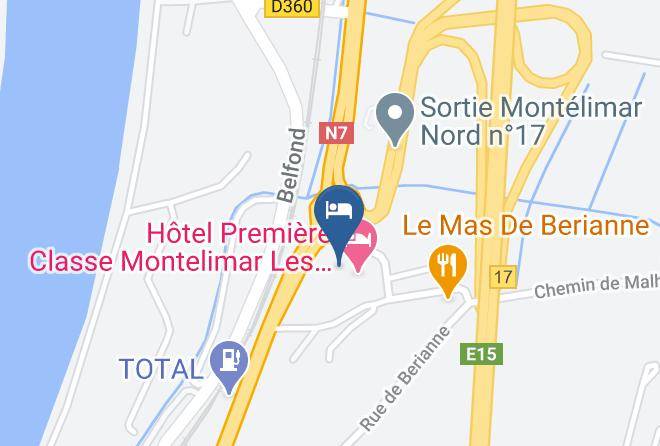 Drome - Hotel Restaurant Campanile Montelimar Les Tourrettes Maps