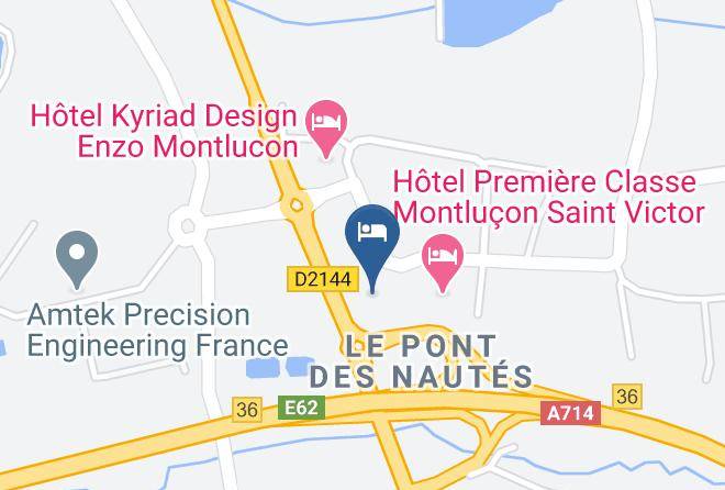 Allier - Hotel Restaurant Campanile Montlucon Saint Victor Maps
