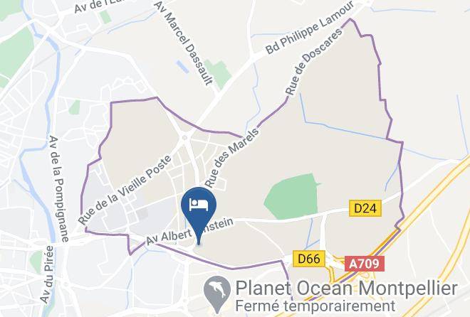 Herault - Hotel Restaurant Campanile Montpellier Le Millenaire Maps
