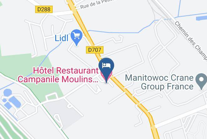 Allier - Hotel Restaurant Campanile Moulins Avermes Maps
